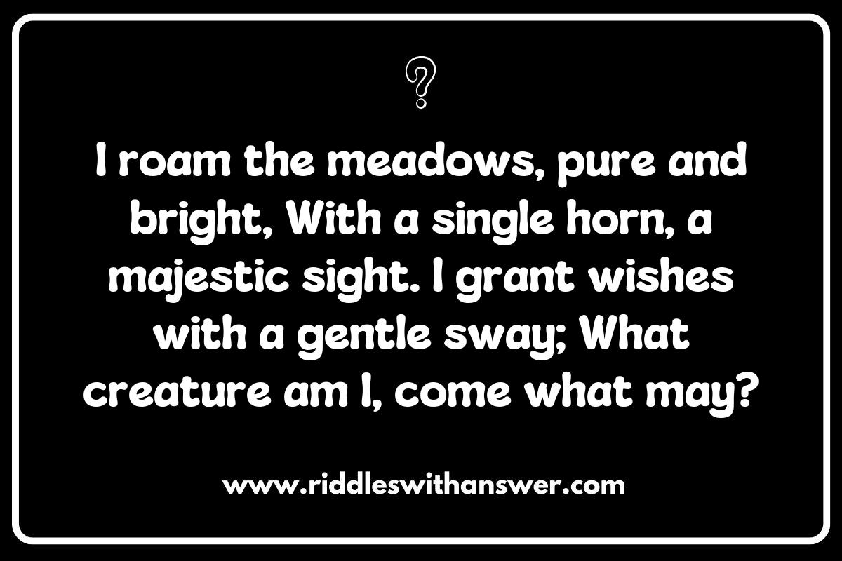 Magical Creatures Riddles: Unraveling the Mysteries of Unicorns