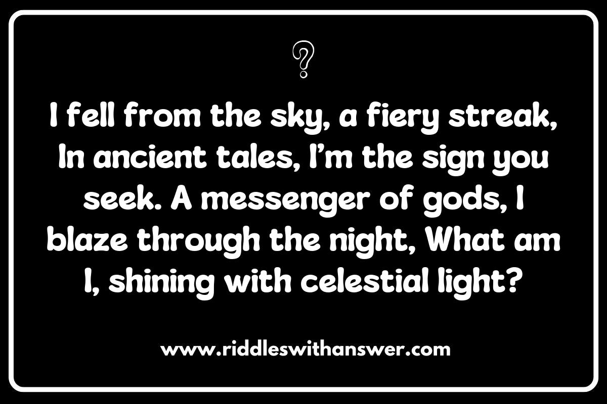 Meteors in Mythology: Riddles Inspired by Ancient Stories