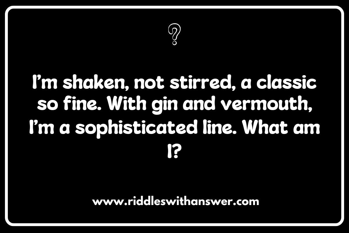Mixology Mysteries: Riddles About Cocktails and Mocktails