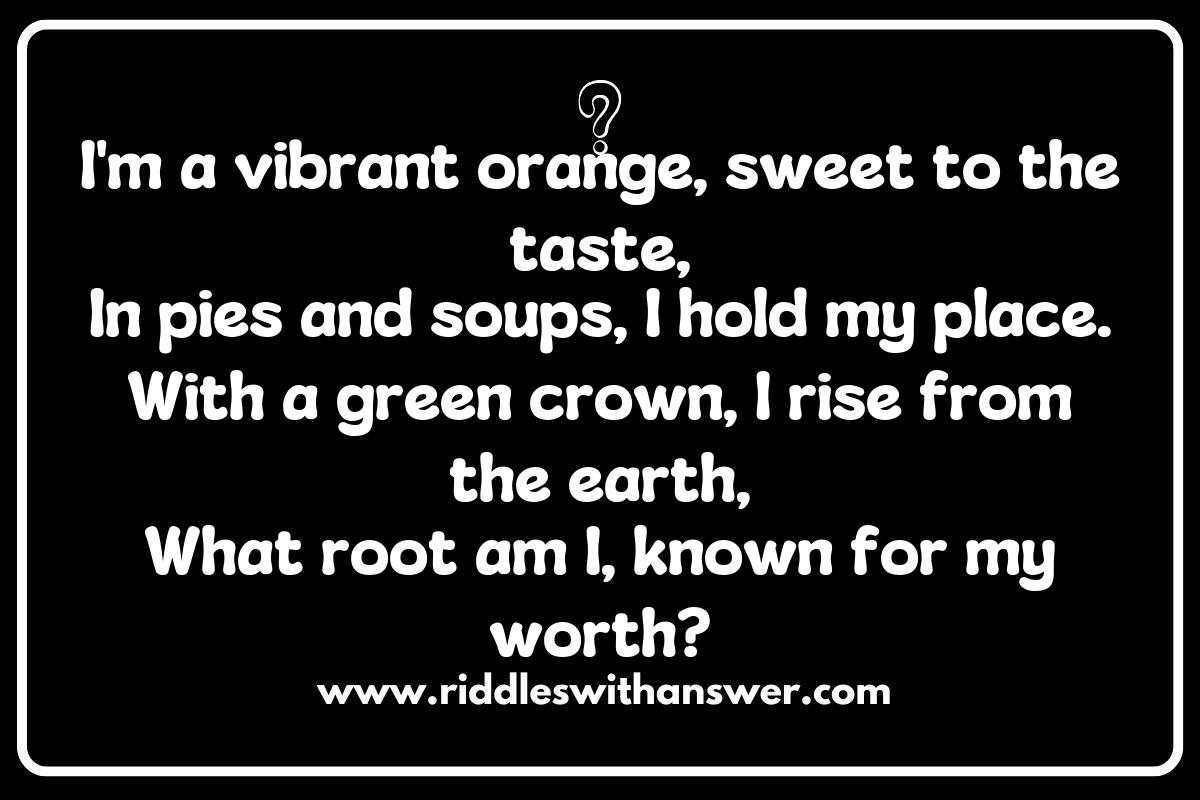Mystery in the Soil: Creative Riddles about Root Vegetables and Their Growth