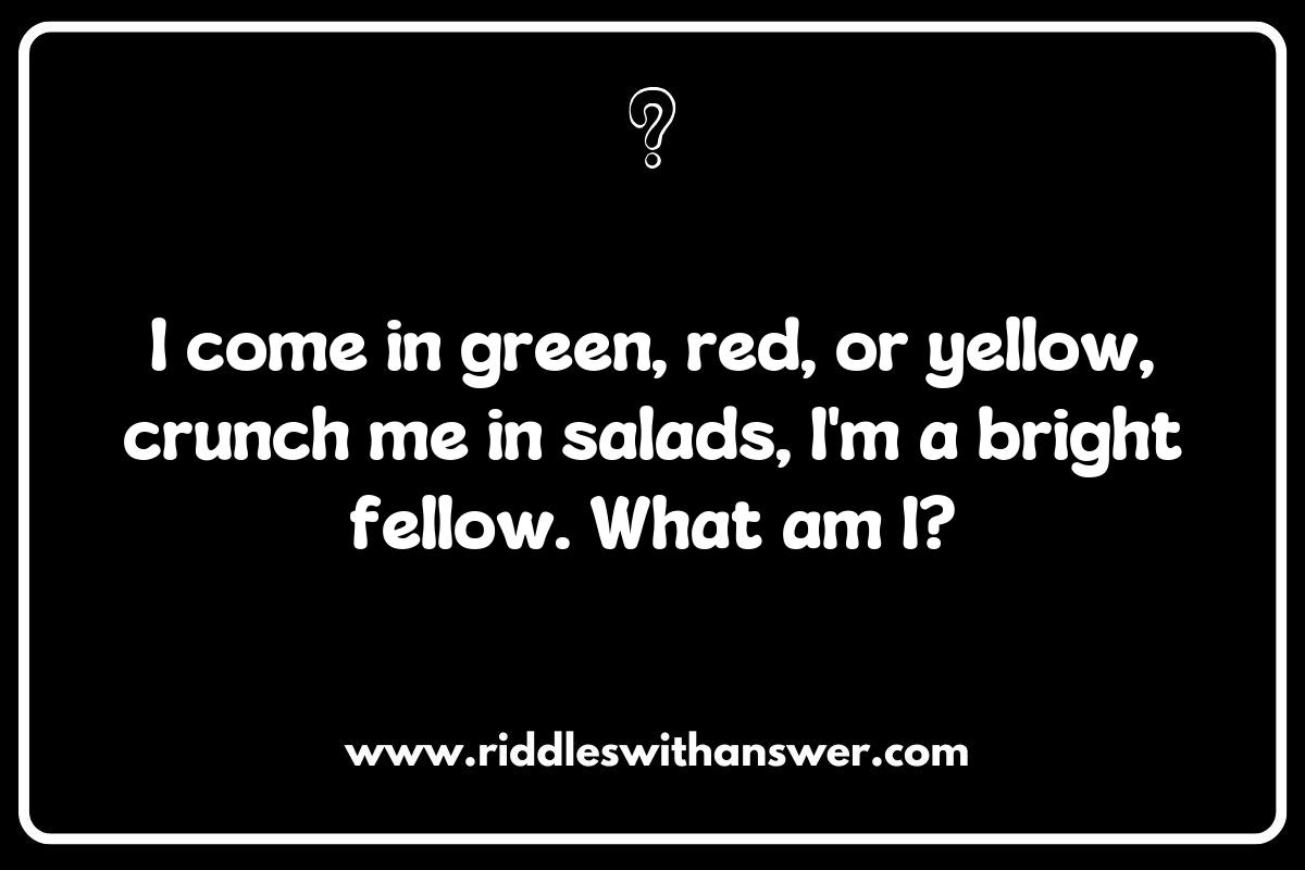 Nutritional Facts Hidden in Challenging Vegetable Riddles