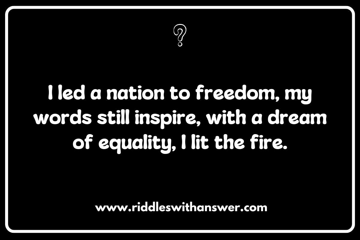 Political Leaders in Historical Figures Riddles: Guess the Visionary