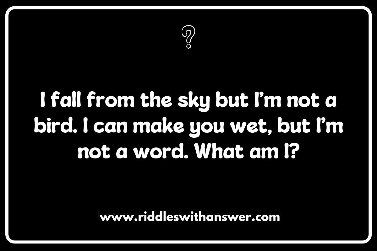 Precipitation Puzzles: Engaging Riddles About Rain and Its Impact on the Water Cycle