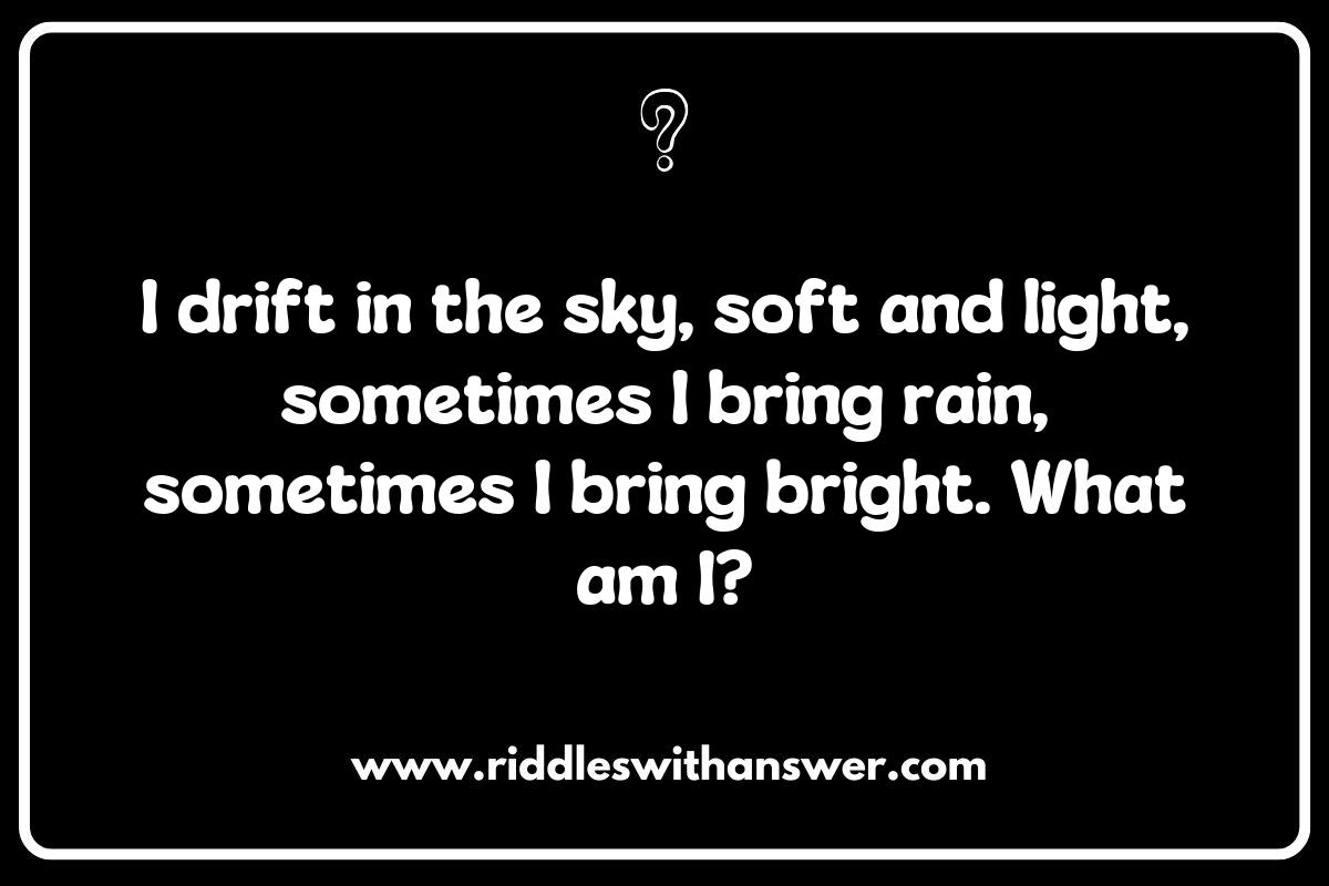 Rain and Shine: Riddles that Explore Cloudy Weather