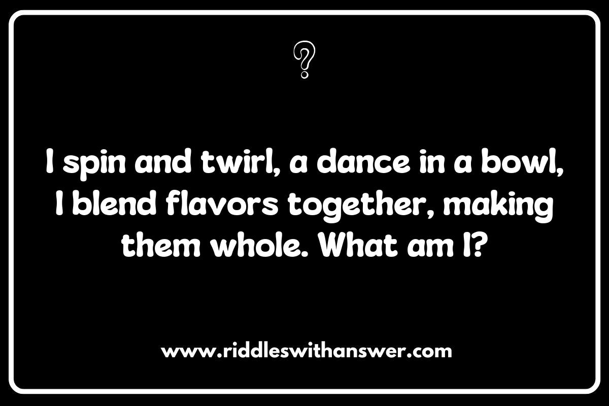 Riddles About Food Preparation Techniques: Whisking Up Some Fun