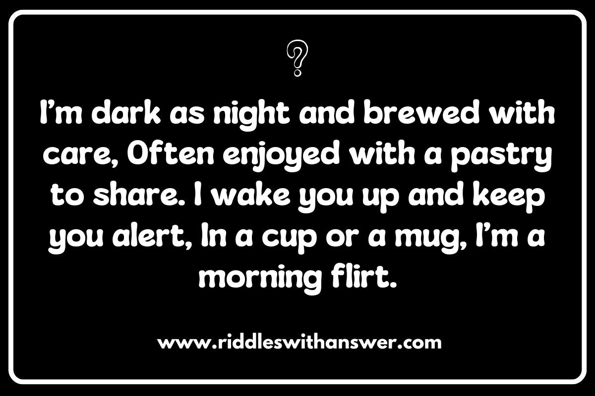 Riddles Featuring Famous Drinks from Around the World