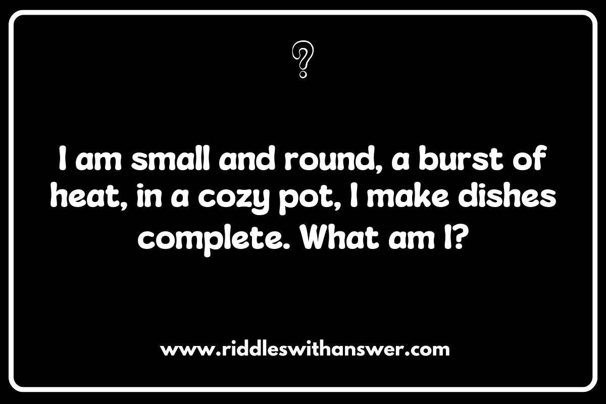 Riddles Involving Spices: A Flavorful Challenge for Foodies