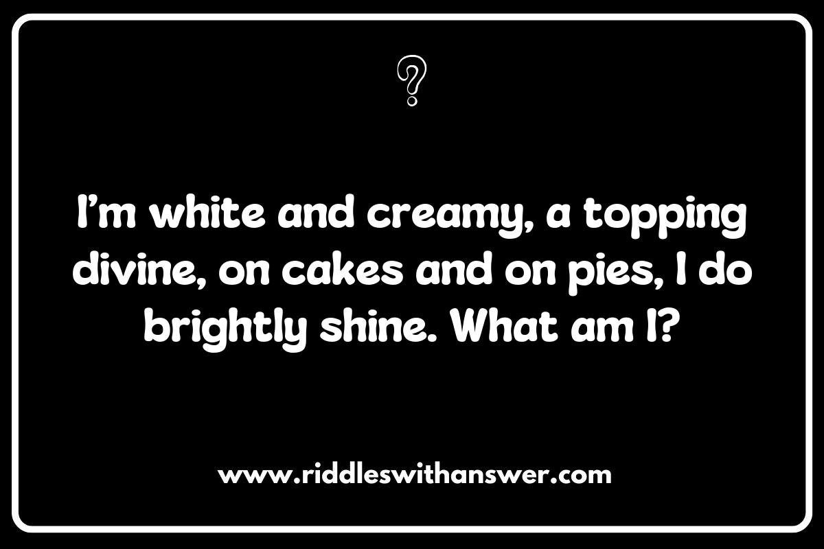 Riddles about Cooking Ingredients: Dairy Delights and Their Enigmas