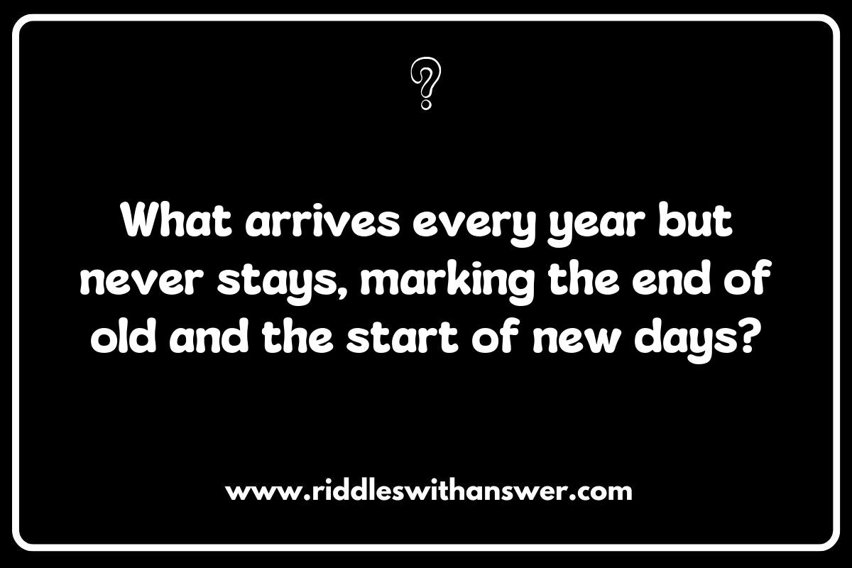 Riddles about New Year: Celebrating Time with Clever Questions