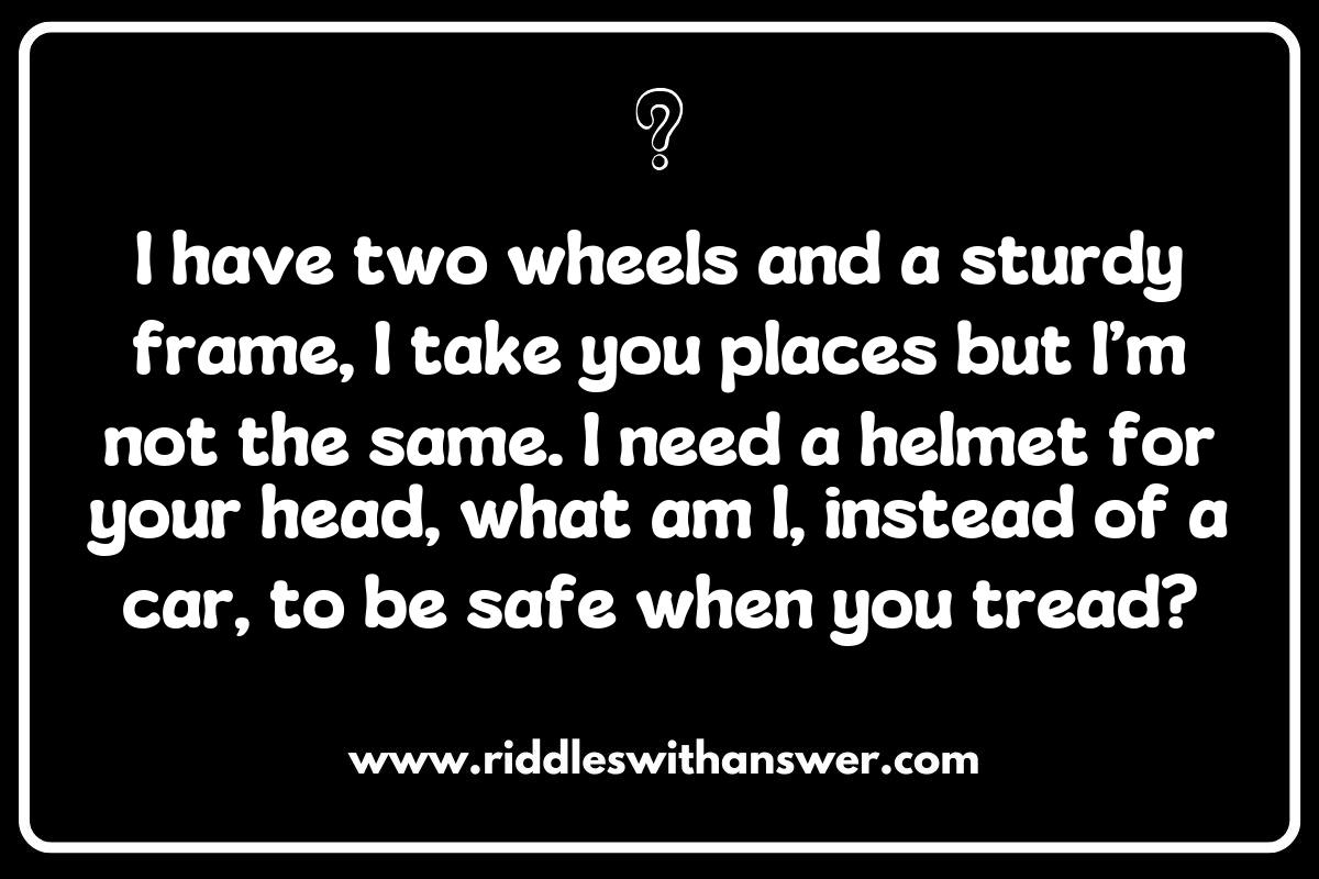 Riding Safety: Bicycle and Bike Riddles for Road Awareness