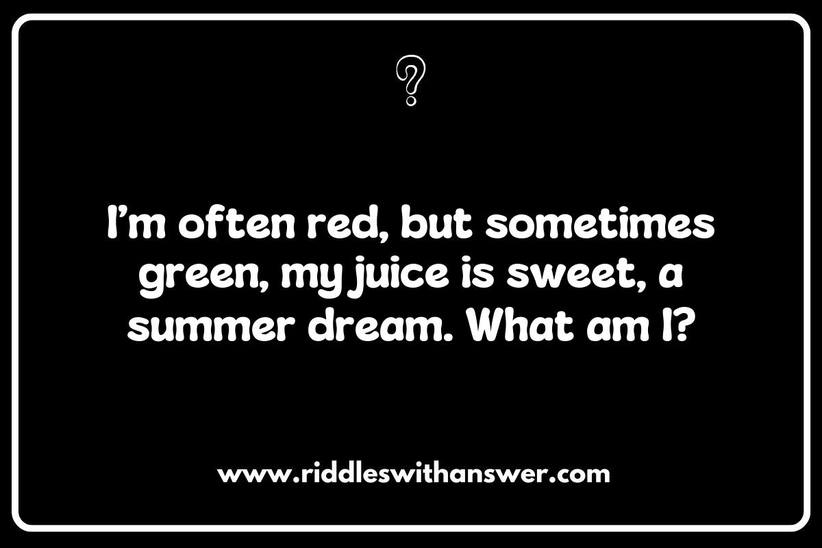 Seasonal Fruit Riddles for Adults: Celebrate Nature