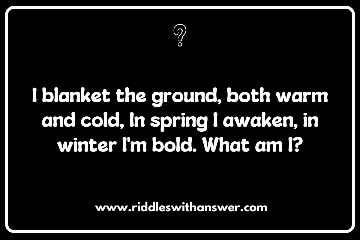Seasons and Soil: Riddles Reflecting Nature