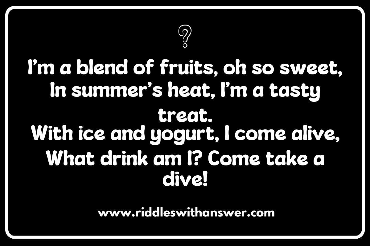 Smoothie Secrets: Creative Riddles for Blended Beverages Worldwide