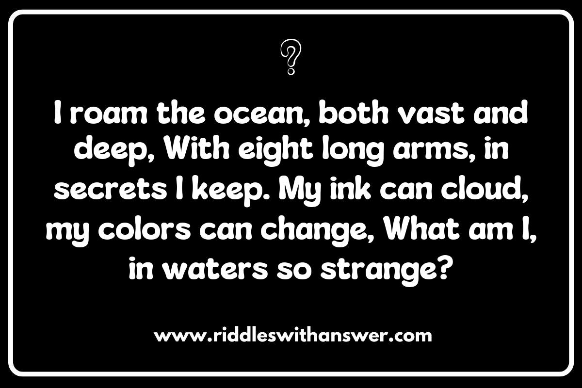 Squid Riddles in Literature: A Dive into Nautical Poetry