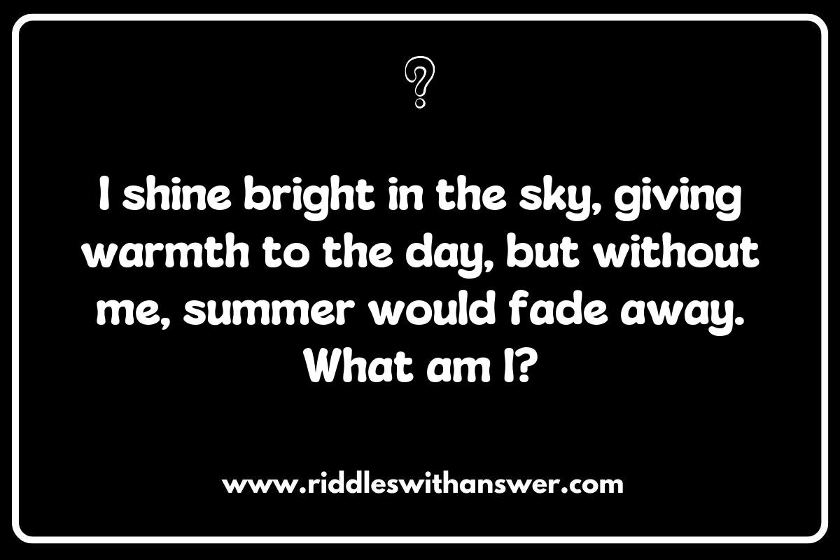 Summer Riddles: Hot Puzzles to Beat the Heat