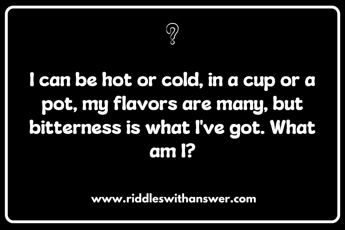 Sweet and Savory: Riddles About Popular Beverage Flavors