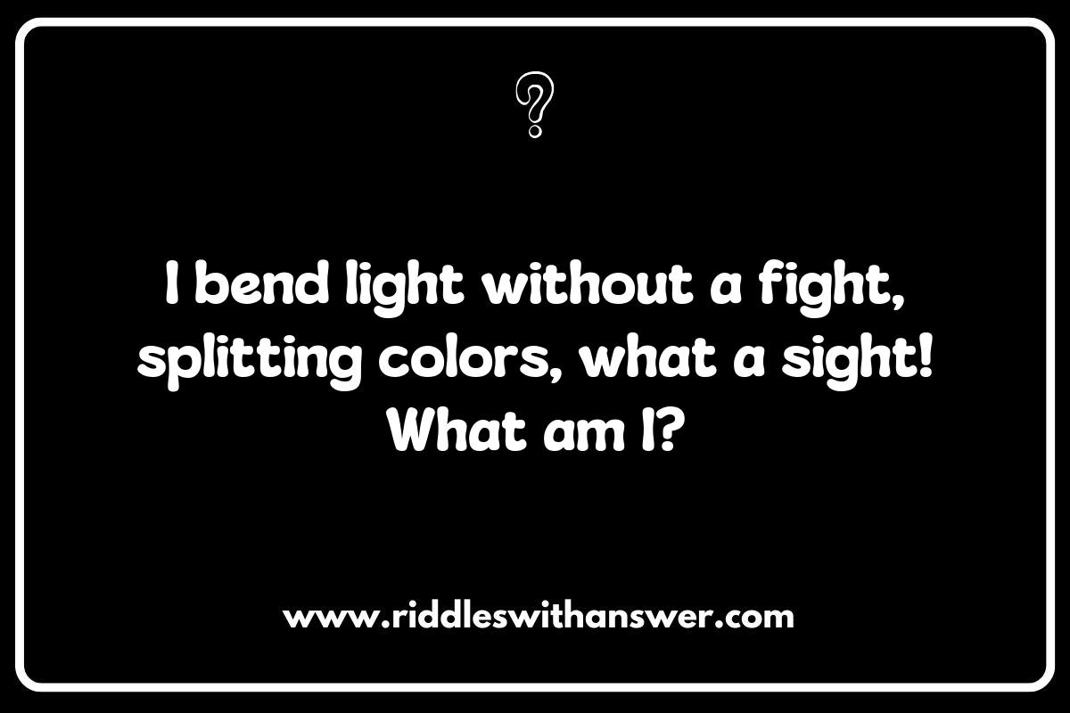 The Art of Crafting Color Spectrum and Prism Riddles