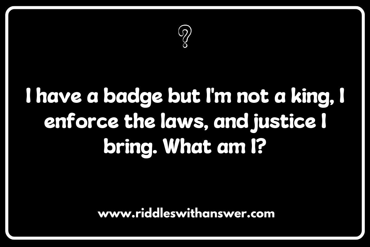 The Benefits of Solving Police Officer Riddles for Cognitive Skills