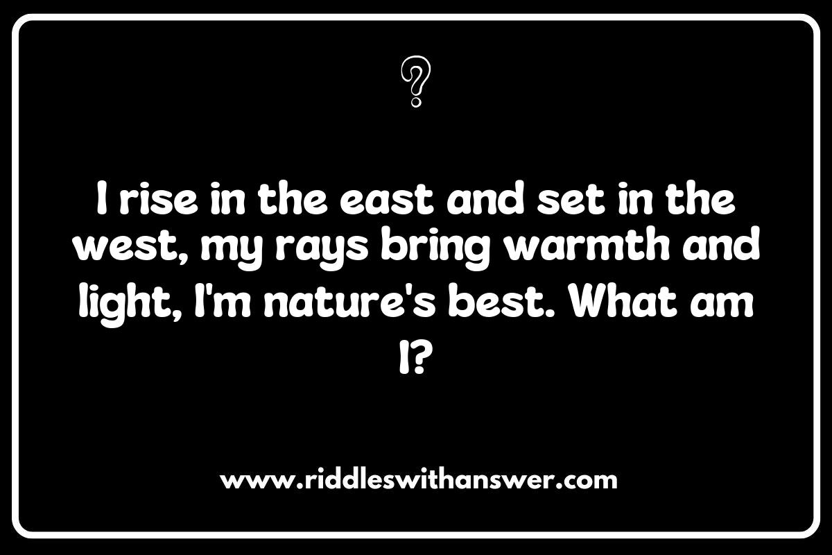 The Future of Renewable Energy: Riddles for Young Innovators