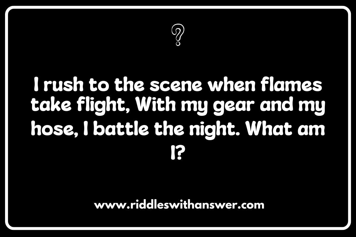 The Importance of Firefighter Riddles in Fire Safety Awareness