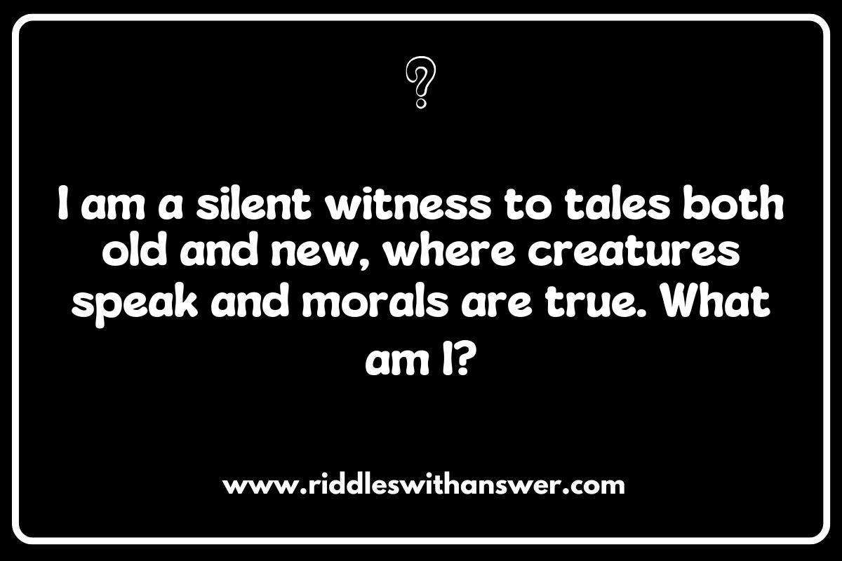The Importance of Setting in Fables and Folklore Riddles