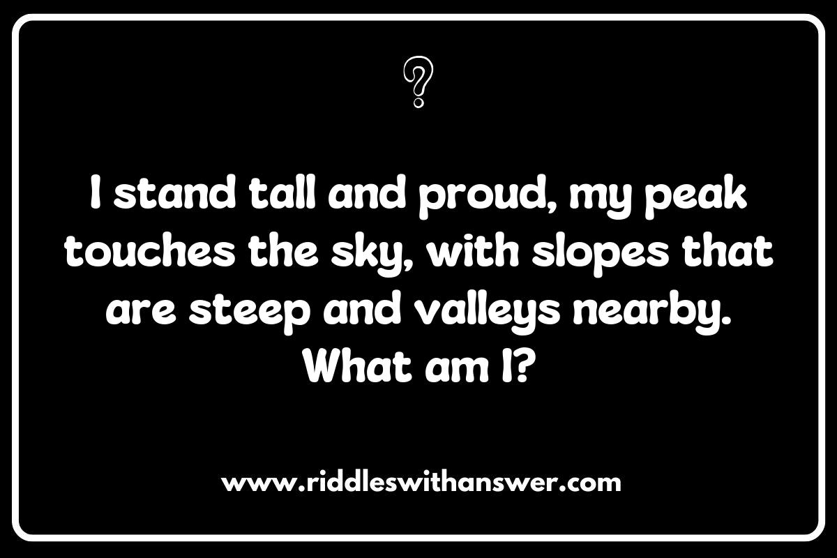 The Language of Mountains: Riddles with Geographical Terms