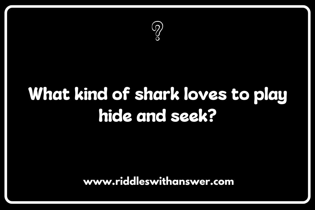 The Playful Side of Sharks: Light-hearted Riddles for Family Fun