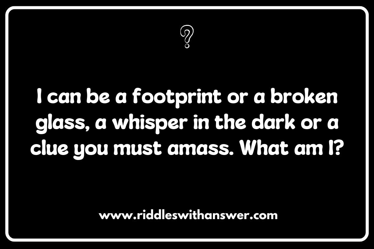 The Role of Clues in Crafting Engaging Murder Mysteries Riddles