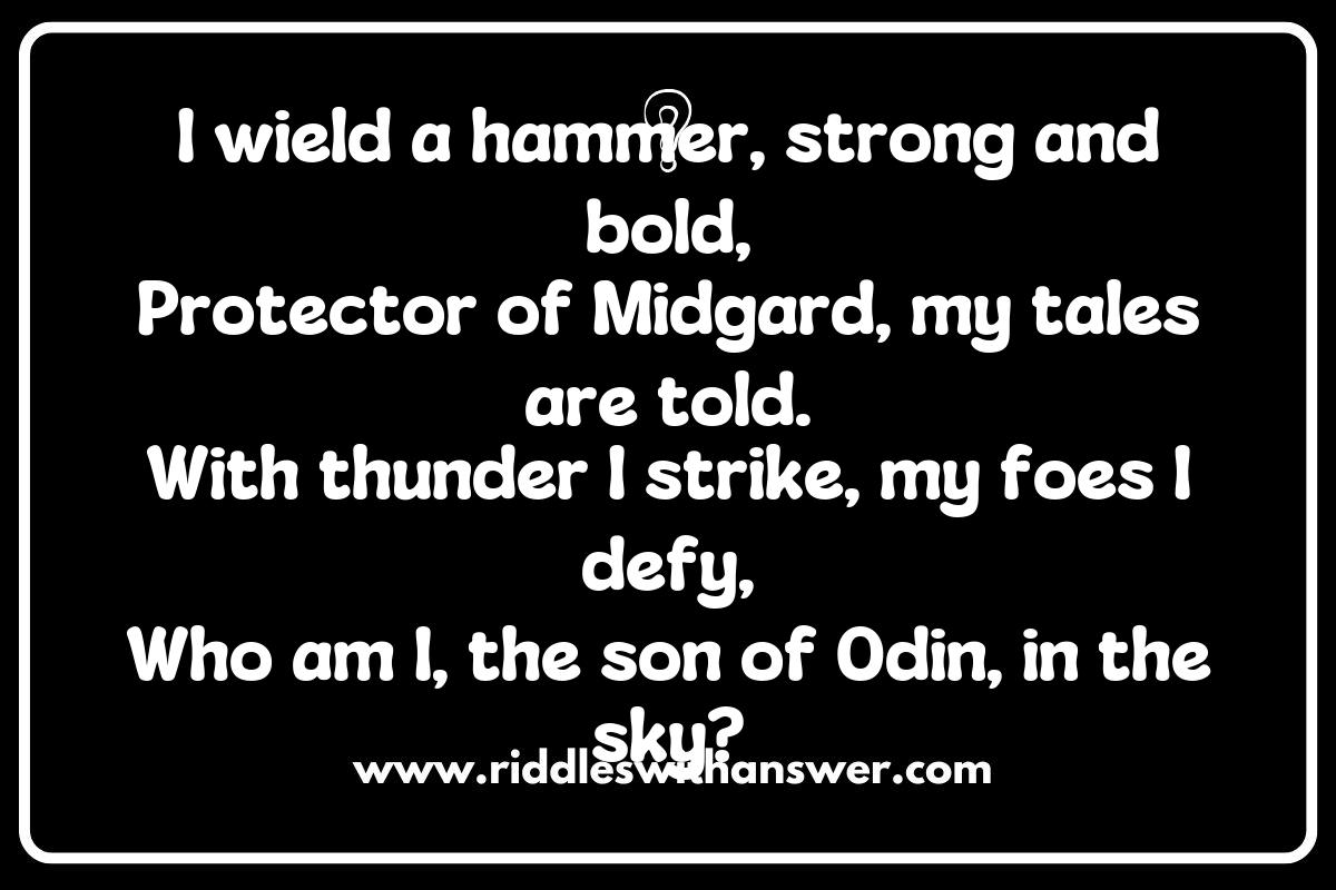 The Role of Gods and Goddesses in Norse Mythology Riddles