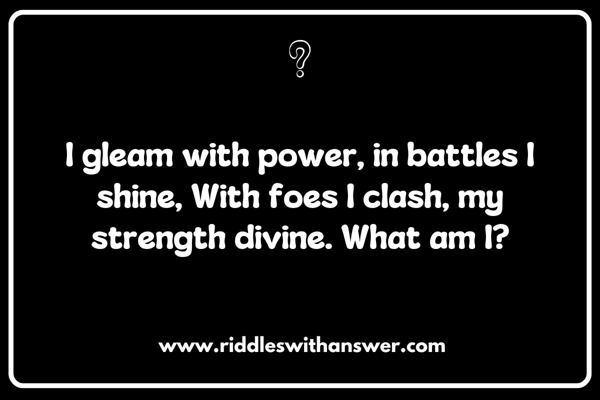 The Role of Magic Sword and Shield Riddles in Fantasy Lore and Storytelling
