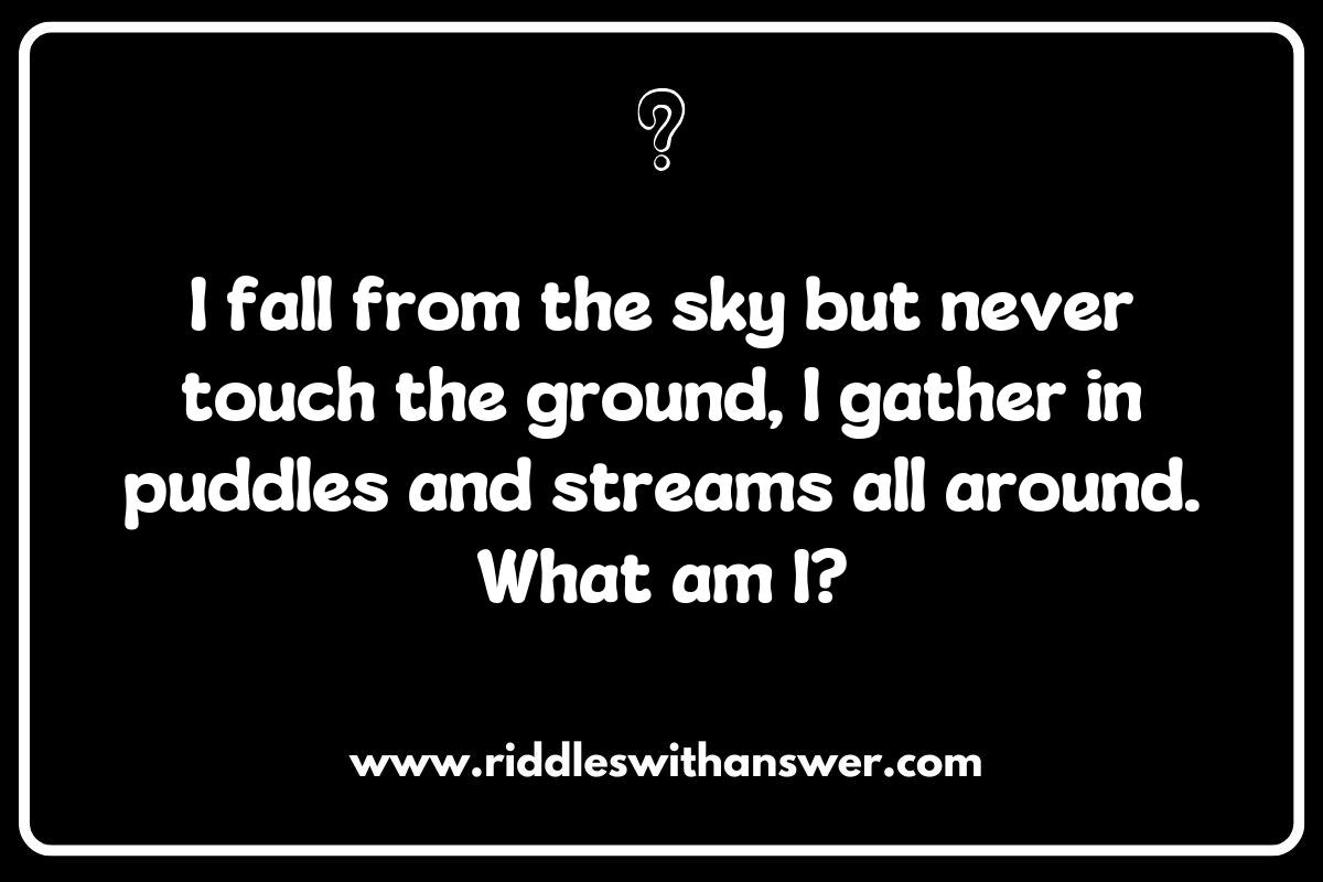 The Role of Rain in the Water Cycle: A Riddle Exploration
