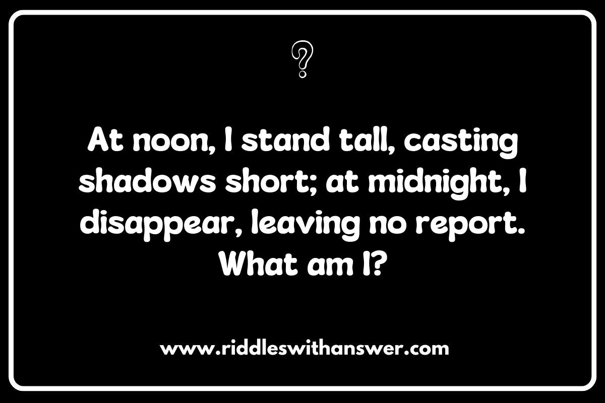 The Significance of Time: What Midnight and Noon Riddles Reveal
