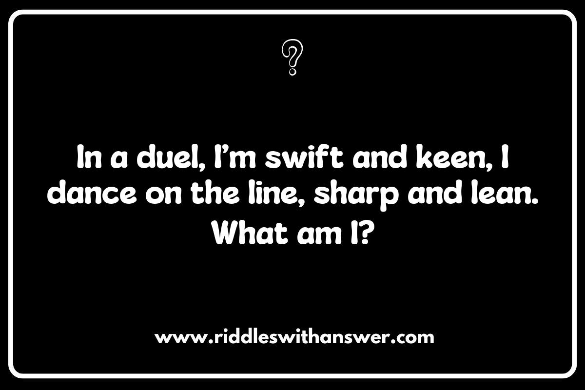 The Strategy Behind Fencing Riddles: Thinking Like a Champion