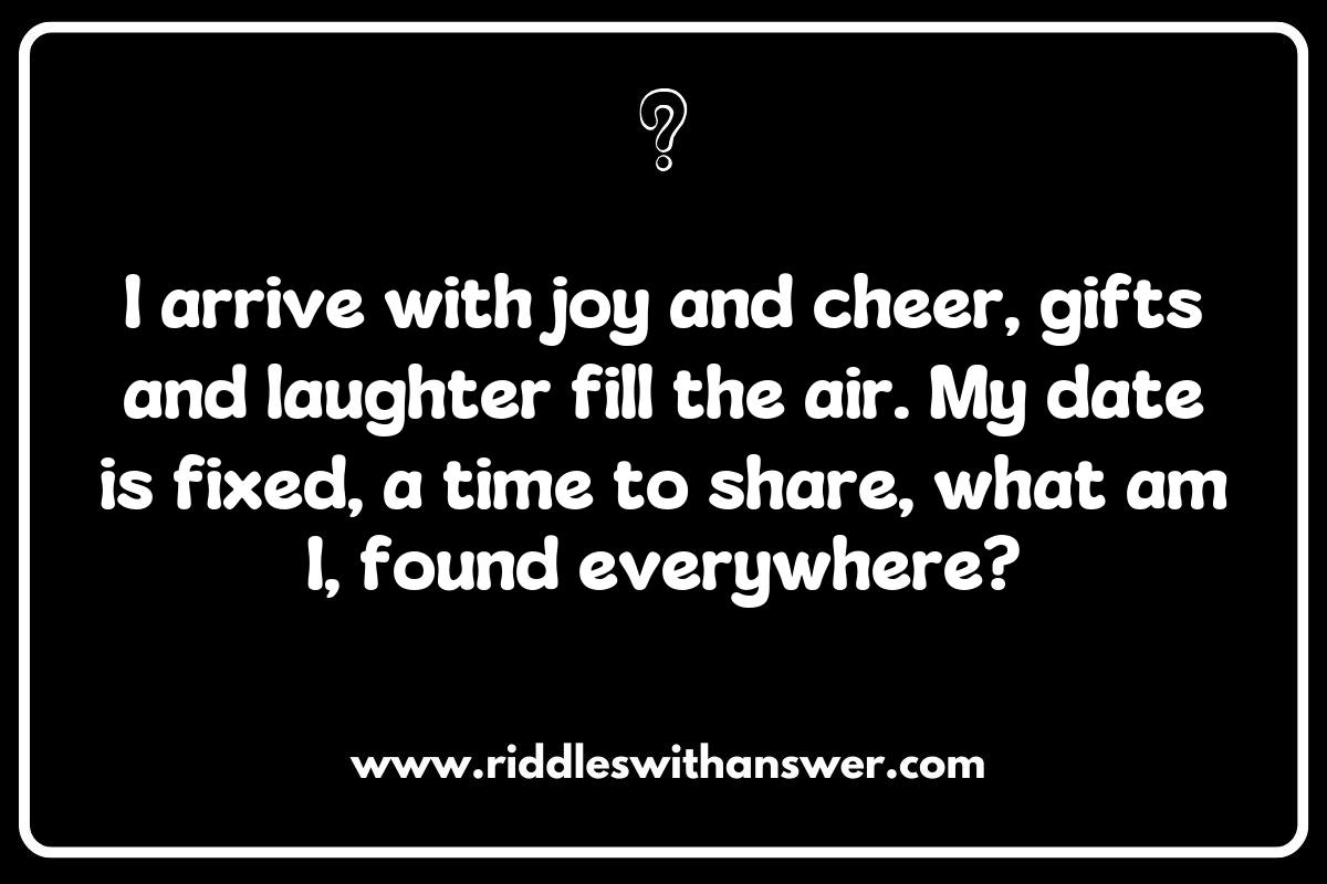 Thematic Seasonal Time Riddles for Holiday Celebrations