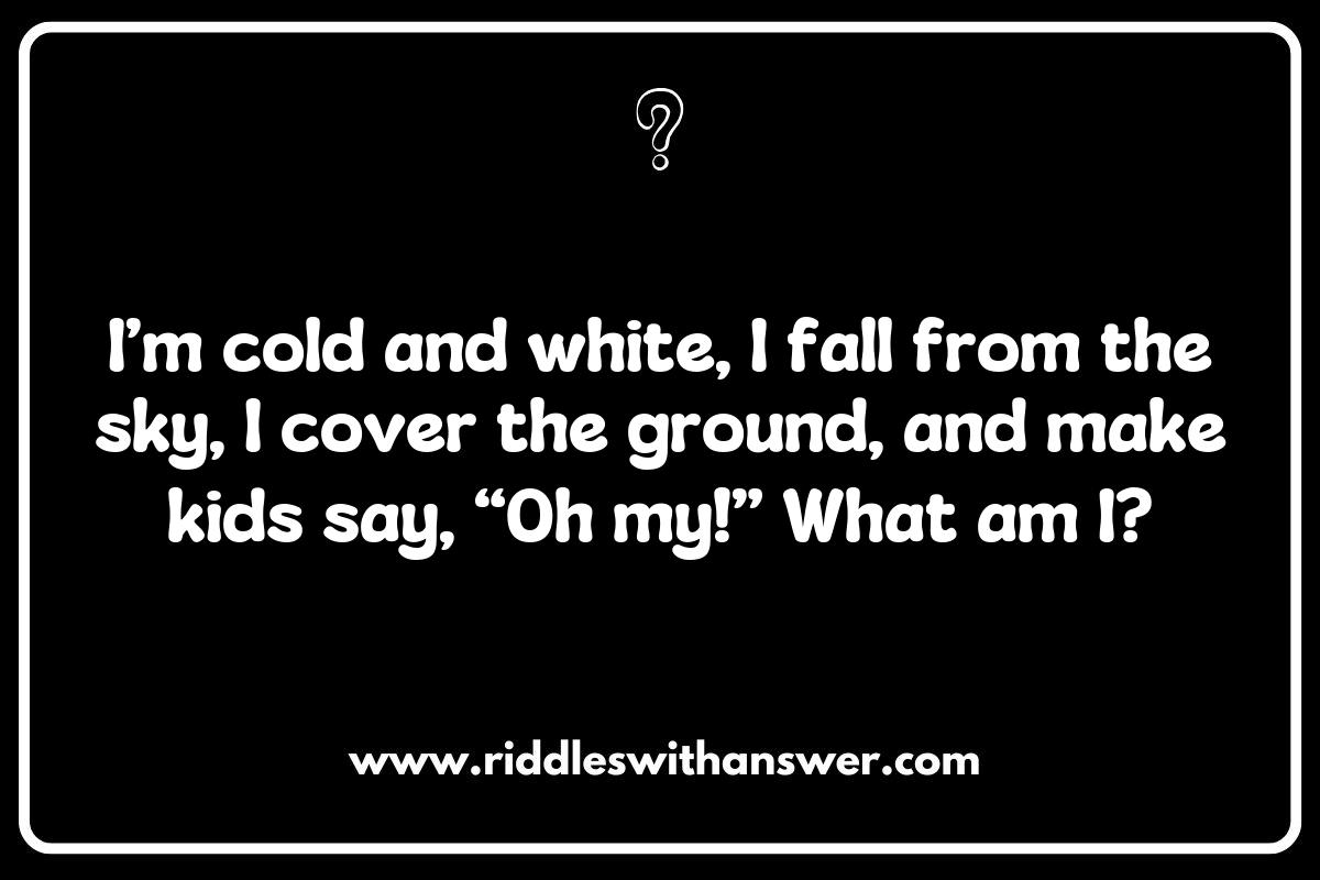 Themed Winter Riddles for Kids: From Snowmen to Sledding