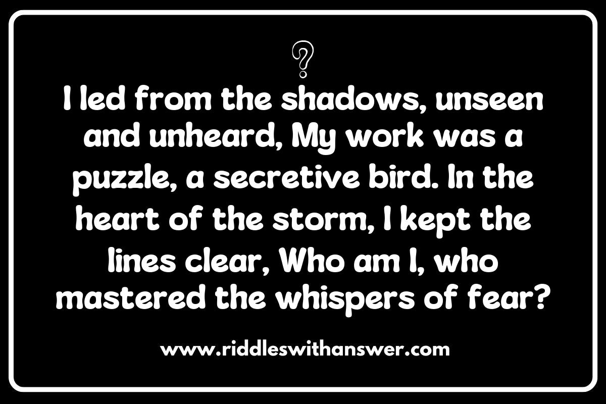 Uncovering the Contributions of Unsung World War II Figures with Riddles