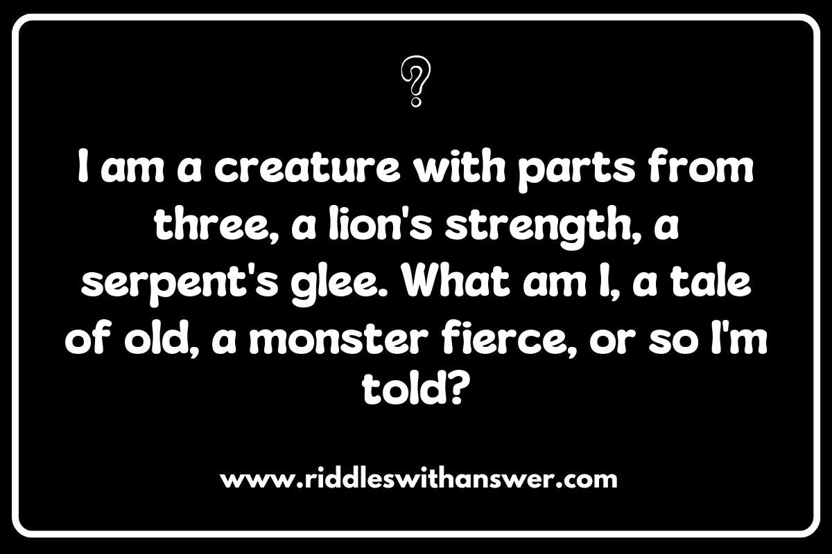 Understanding the Origins of Chimera Riddles: Mythology and Beyond