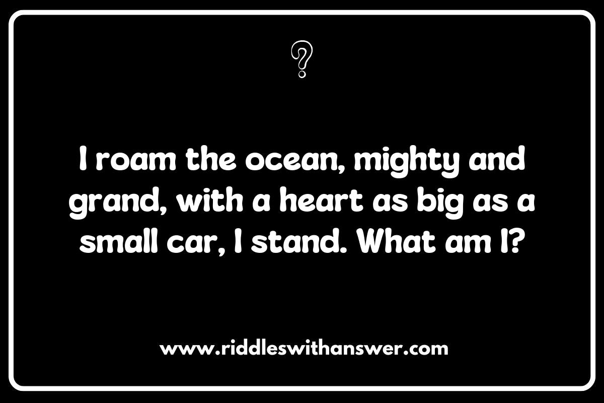 Underwater Giants: Fascinating Ocean and Sea Life Riddles about Whales and Sharks
