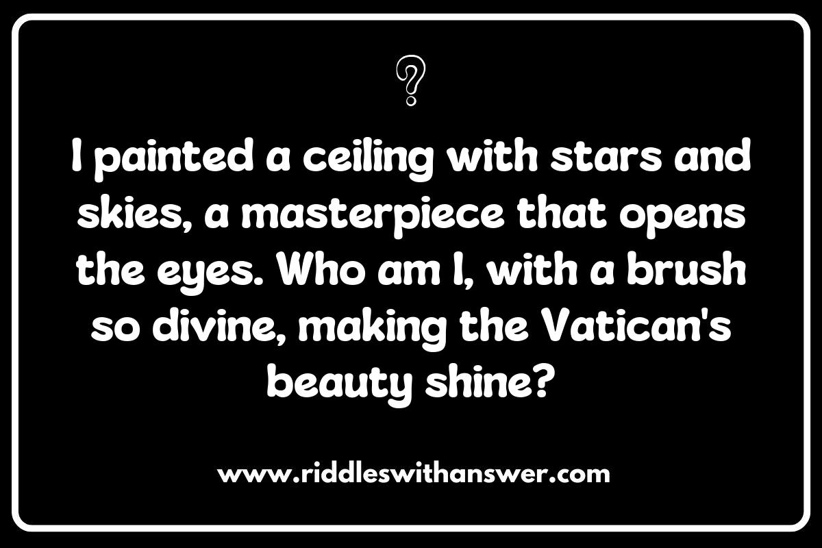 Unraveling the Lives of Renaissance Artists with Engaging Riddles