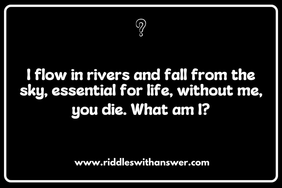 Water Whimsies: Riddles that Celebrate the Essence of Life