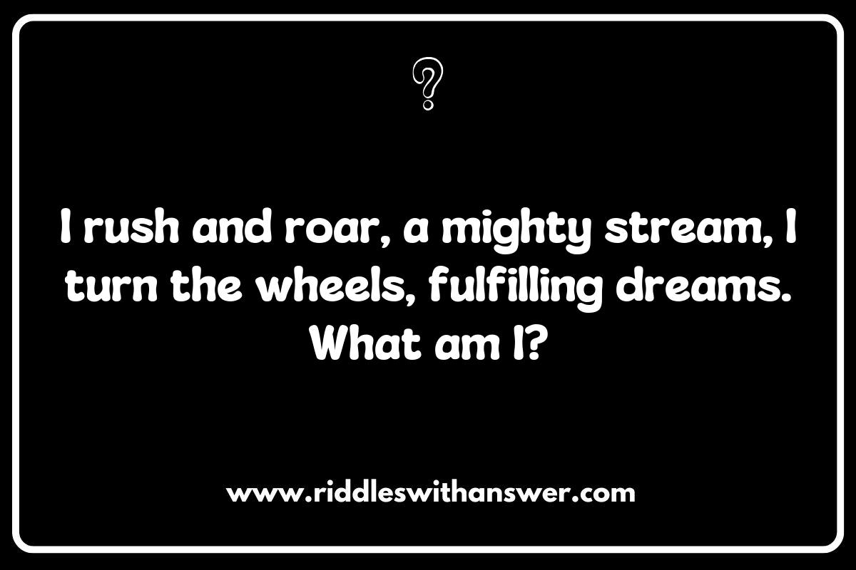 Water Wonders: Riddles Focused on Hydropower