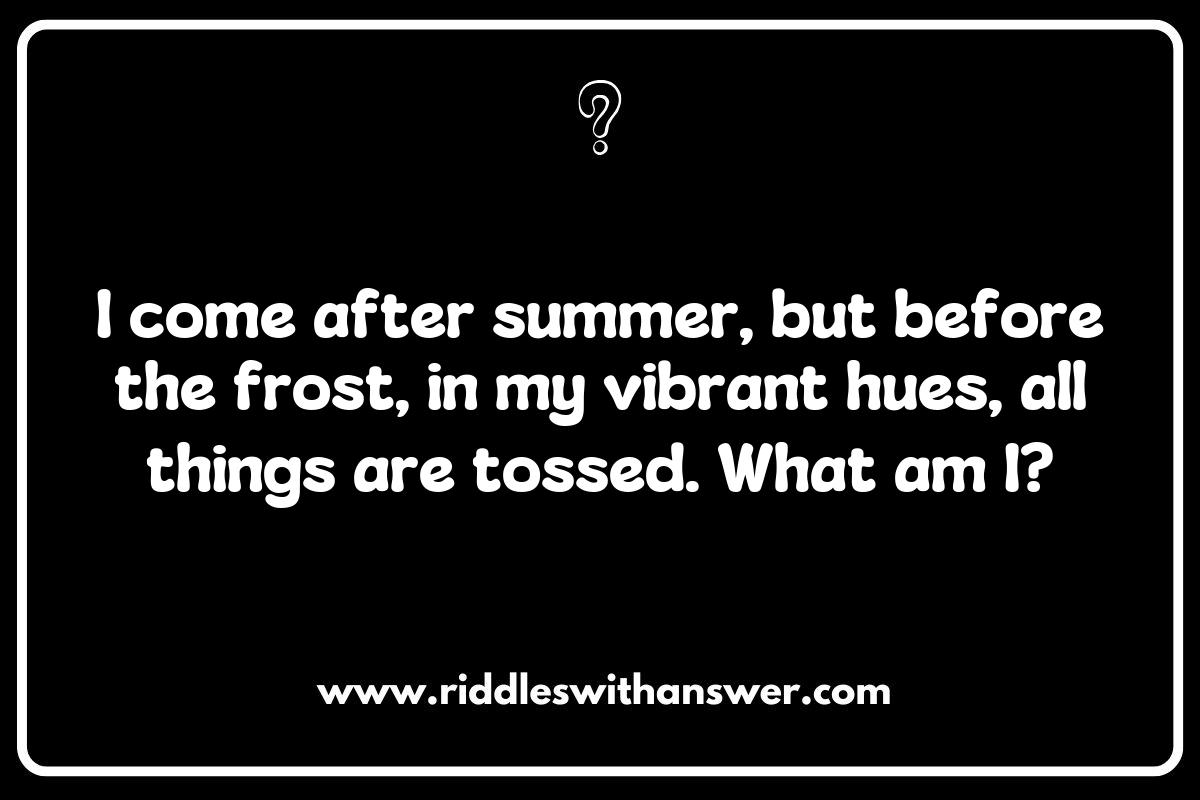 Weather Whims: Riddles Reflecting Seasonal Climate Shifts