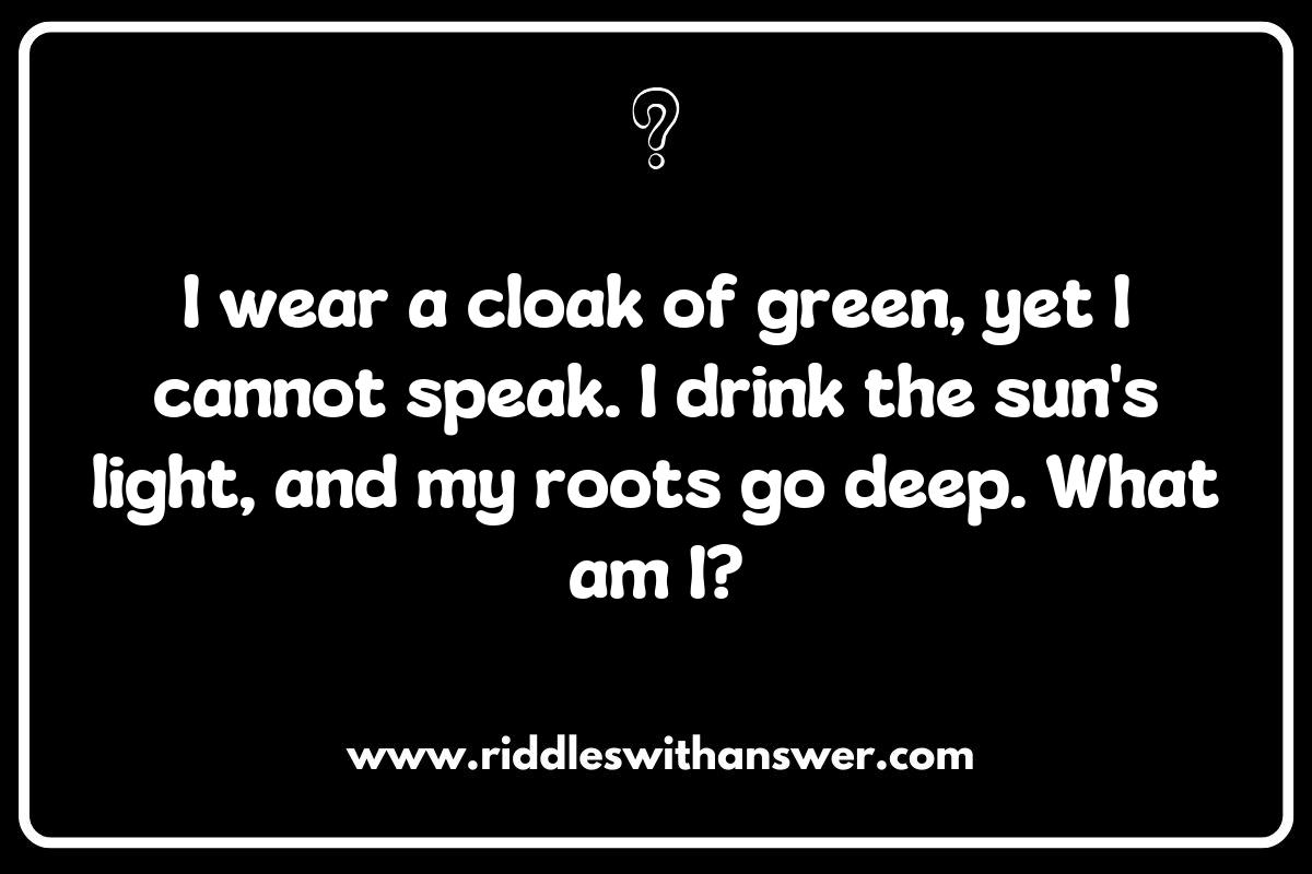 Whimsical Earth Day Riddles Featuring Plants and Ecosystems