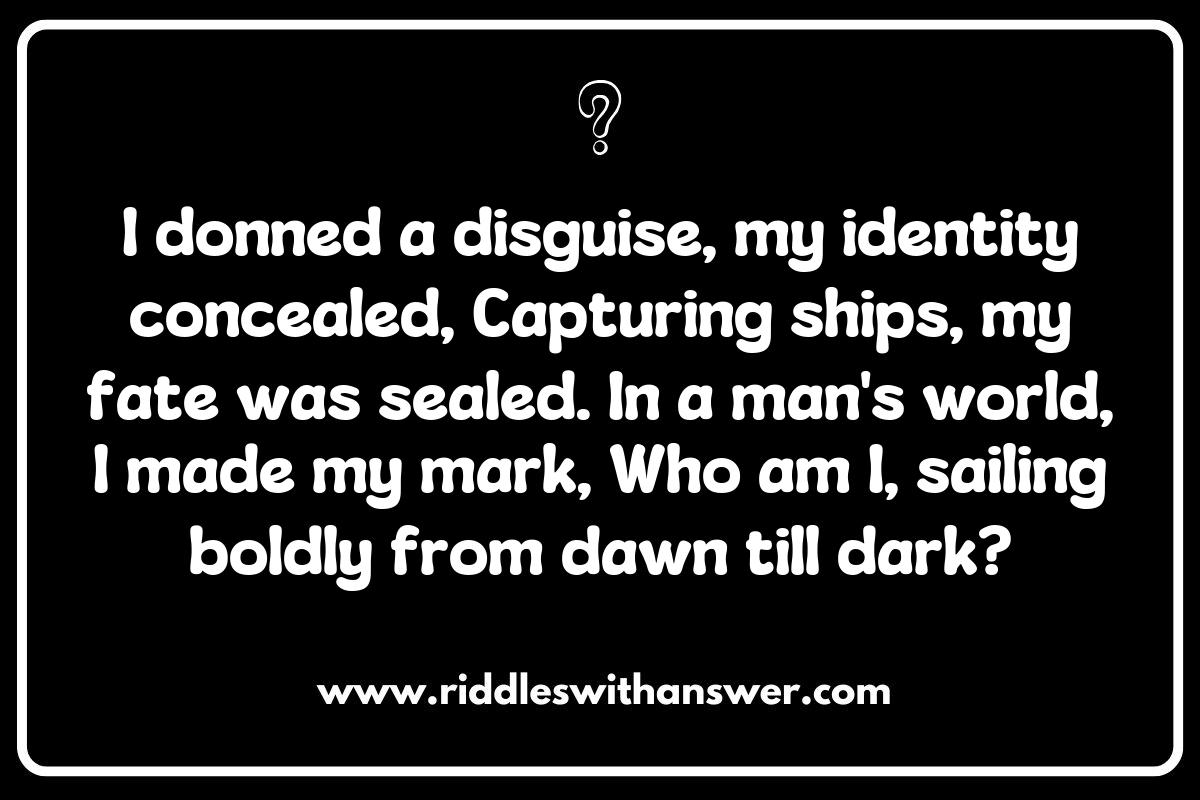 Women Pirates in History: Riddles Celebrating Their Boldness