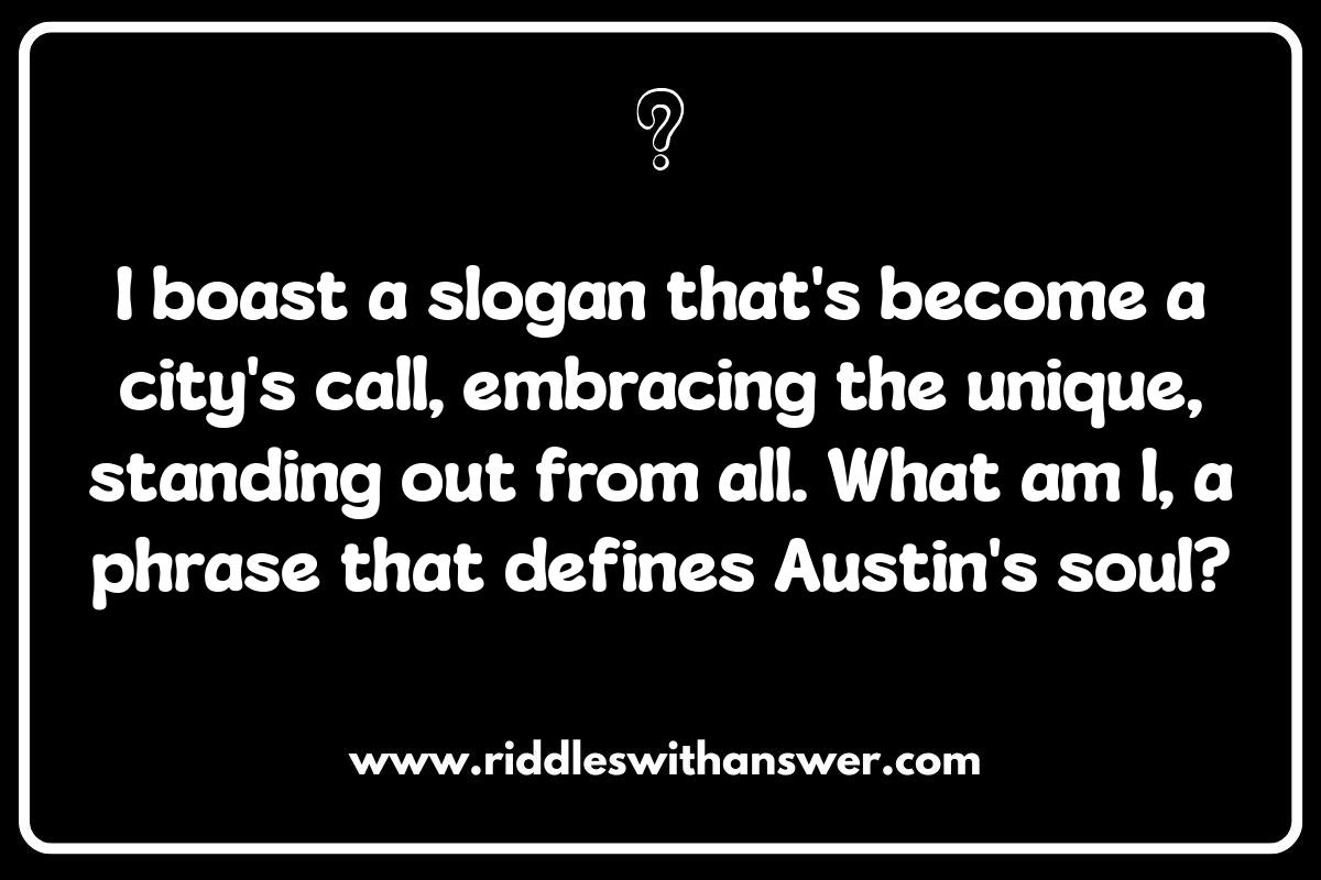 Austin Riddles: Music Scene Puzzles and Melodies
