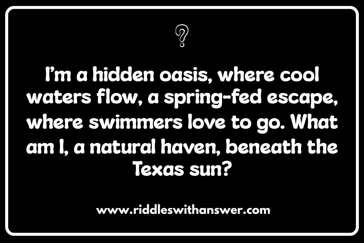 Austin Riddles: Nature and Outdoor Recreation Teasers