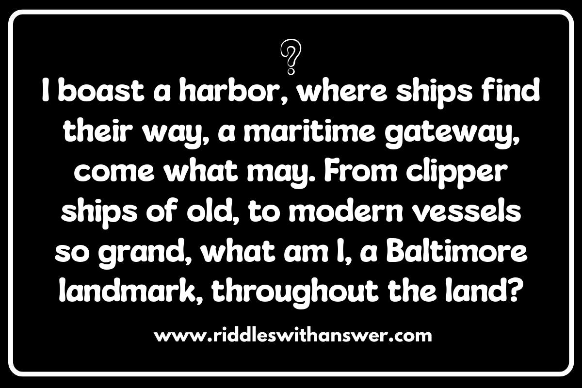 Baltimore Riddles: Local Lore and Cryptic Clues