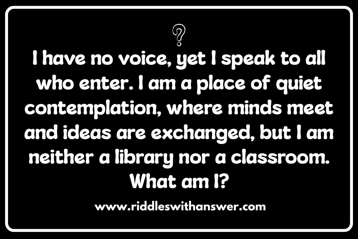 Beyond the Obvious: Where Am I Riddles with Tricky Clues