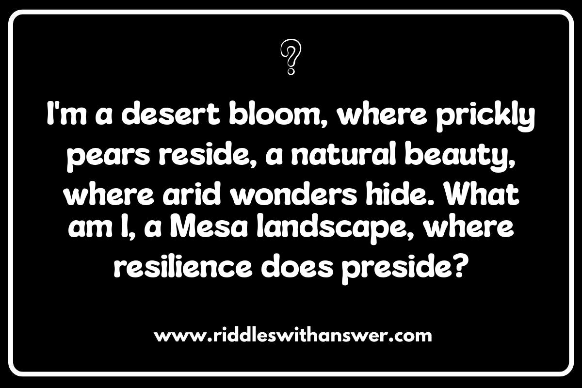 Beyond the Plateau: Exploring Diverse Mesa Riddles