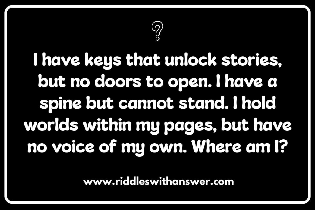 Challenging Where Am I Riddles: For Older Kids
